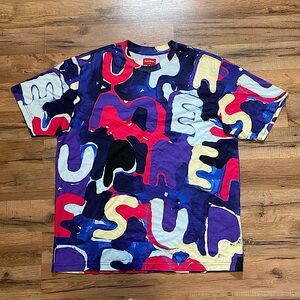 Supreme painted all over print short sleeve